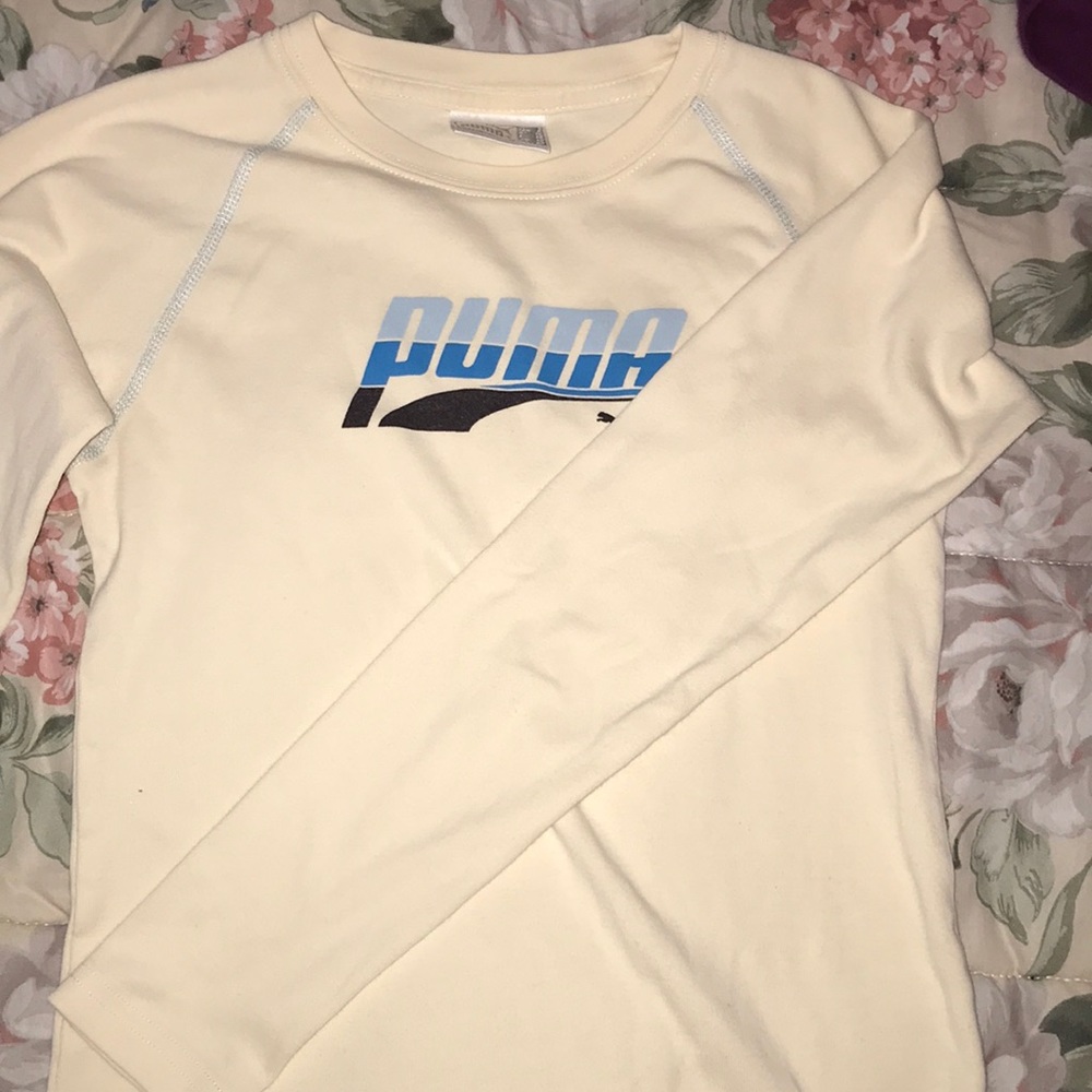 Cream Puma shirt